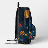 Aangepaste Outer Space Galaxy Shuttle Bedrukte Rugzak (Links)