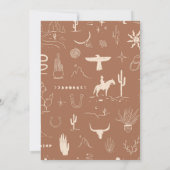 Aangepaste Outlaw Cowboy Baby shower Uitnodiging (Achterkant)