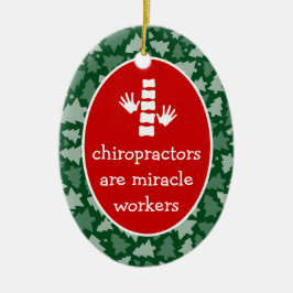 Aangepaste ovale chiropractor Ornament