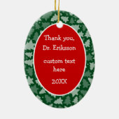 Aangepaste ovale chiropractor Ornament (Achterkant)