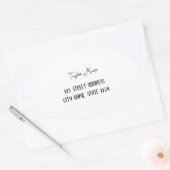 Aangepaste ovale Sticker (Envelop)