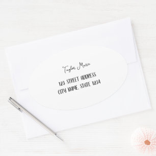 Aangepaste ovale Sticker