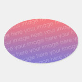 Aangepaste ovale stickers (Voorkant)