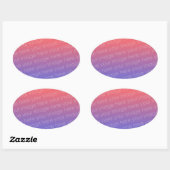 Aangepaste ovale stickers (Vel)