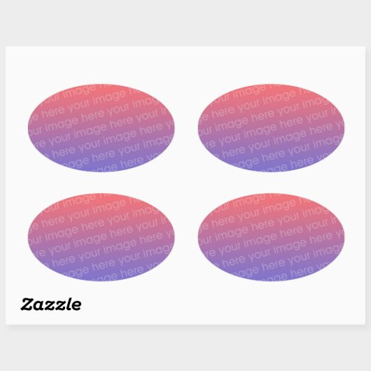 Aangepaste ovale stickers (Vel)