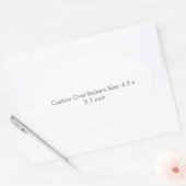 Aangepaste ovale stickers, Formaat: Vel van Sticker (Envelop)
