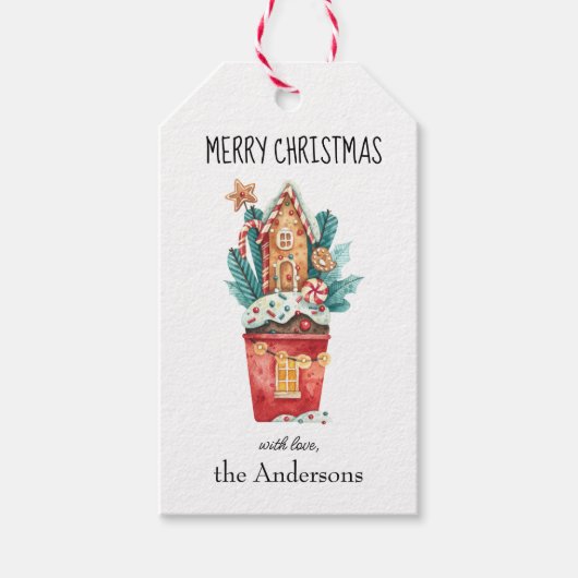 Aangepaste overeenstemmende woningen en zweet Cade Cadeaulabel (Voorkant)