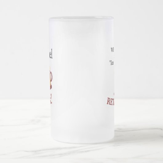 Aangepaste overname van beerovers matglas bierpul (Center)