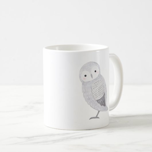 Aangepaste Owl Mok Aangepaste Mug Cute Owl Art Mok (Voorkant rechts)
