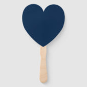 Aangepaste Oxford Blue Heart Fans – Bulk Ready Handwaaier (Voorkant)
