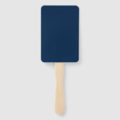 Aangepaste Oxford Blue Paddle Fans – Bulk Set Handwaaier (Achterkant)