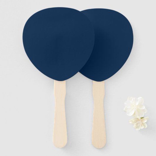Aangepaste Oxford Blue Teardrop Fans Handwaaier (Voorkant en achterkant)