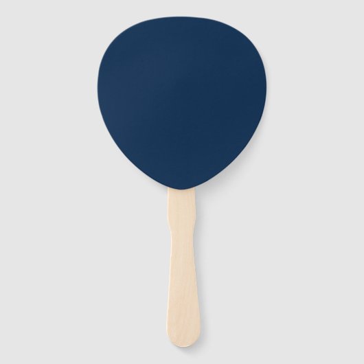 Aangepaste Oxford Blue Teardrop Fans Handwaaier (Achterkant)