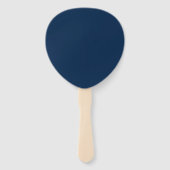 Aangepaste Oxford Blue Teardrop Fans Handwaaier (Voorkant)