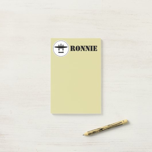 Aangepaste P-38 bliksem Post-it Notities in USAAF  Post-it® Notes (Op bureau)