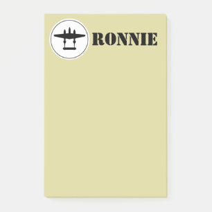 Aangepaste P-38 bliksem Post-it Notities in USAAF  Post-it® Notes