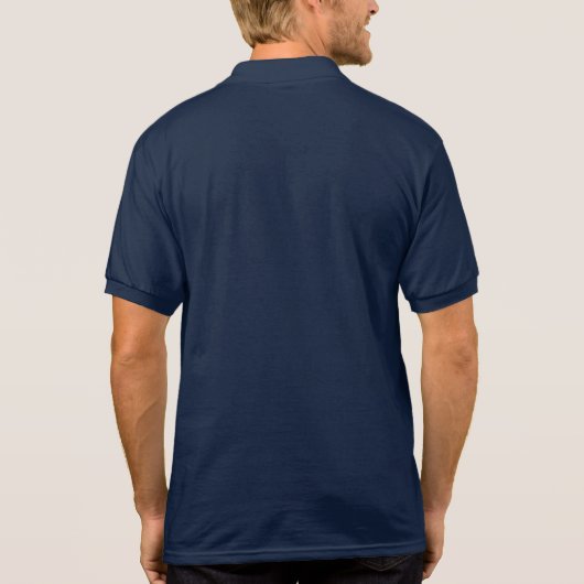 Aangepaste P-38 bliksemverpakking Logo Golf Polo (Achterkant)