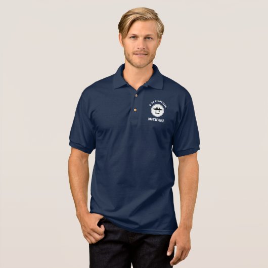 Aangepaste P-38 bliksemverpakking Logo Golf Polo (Voorkant volledig)