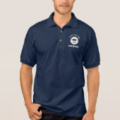 Aangepaste P-38 bliksemverpakking Logo Golf Polo (Voorkant)