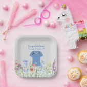 Aangepaste PA Physician Assistant Blue Scrubs Papieren Bordje (Feest)