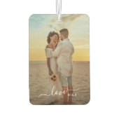 Aangepaste paar Afbeeldingen en eenvoudige liefde Luchtverfrisser (Achterkant)