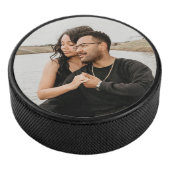 Aangepaste paar foto aandenken hockey puck (3/4)