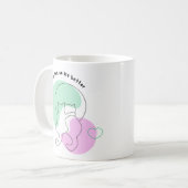 Aangepaste paar mok, Samen zijn we beter, Cat mok (Voorkant links)