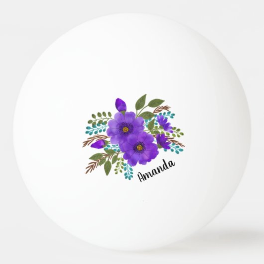 Aangepaste paarbloemen pingpongbal (Achterkant)