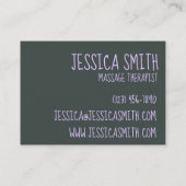 Aangepaste paarbloemen Tuinfoto Floral Visitekaartje (Achterkant)