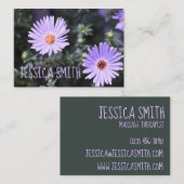 Aangepaste paarbloemen Tuinfoto Floral Visitekaartje (Voorkant / Achterkant)