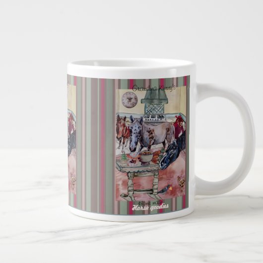 aangepaste paard goodies grote koffiekop (Rechts)