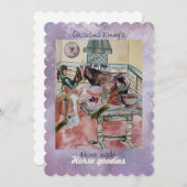 Aangepaste paard goodies label uitnodiging (Voorkant / Achterkant)