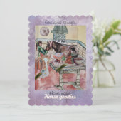 Aangepaste paard goodies label uitnodiging (Staand voorkant)