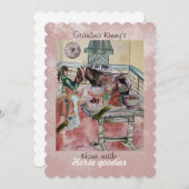 Aangepaste paard goodies label uitnodiging (Voorkant / Achterkant)