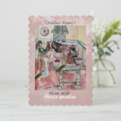 Aangepaste paard goodies label uitnodiging (Staand voorkant)