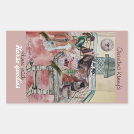 Aangepaste paard goodies label uitnodiging