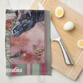 aangepaste paard goodies theedoek (Quarter Fold)