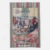 aangepaste paard goodies theedoek (Verticaal)