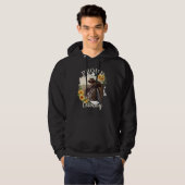 Aangepaste Paard Pet Fototekst Zonnebloem Accent Hoodie (Voorkant volledig)