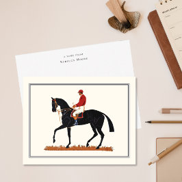 Aangepaste Paard Stationery  Paardachtigen Dank u Notitiekaartje