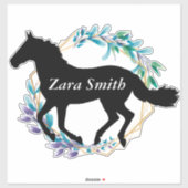 Aangepaste paardenbloemen bevestigen sticker (Vel)