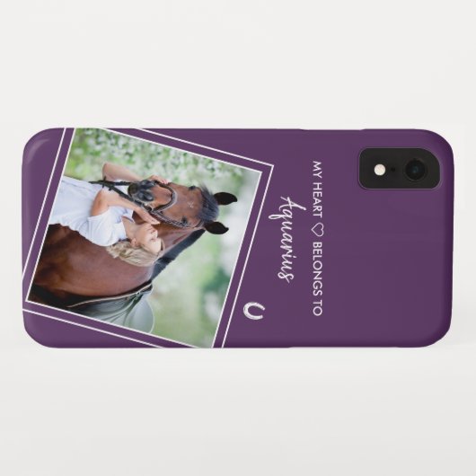 Aangepaste paardenfoto Case-Mate iPhone case (Achterkant (horizontaal))