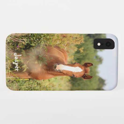 Aangepaste paardenfoto Case-Mate iPhone case (Achterkant (horizontaal))