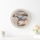 Aangepaste paardenfoto van moderne Equestrian Grote Klok (Huis)