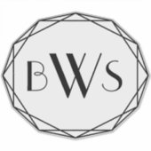 Aangepaste paardenmonogram paardenrackboomstam sticker (Voorkant)