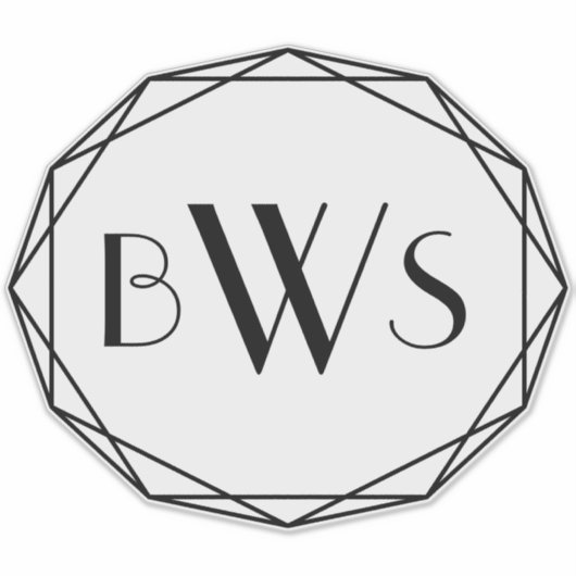 Aangepaste paardenmonogram paardenrackboomstam sticker (Voorkant)