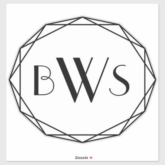 Aangepaste paardenmonogram paardenrackboomstam sticker (Vel)