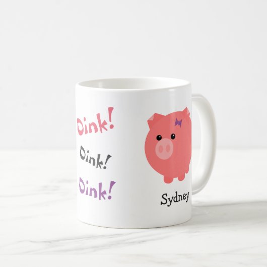 Aangepaste paardenpik koffiemok (Voorkant rechts)