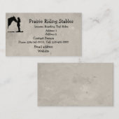 Aangepaste paardenracegeleiding Stabiel Visitekaartje (Voorkant / Achterkant)