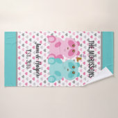 Aangepaste paardenwedhanddoek badhanddoek (Badhanddoek)
